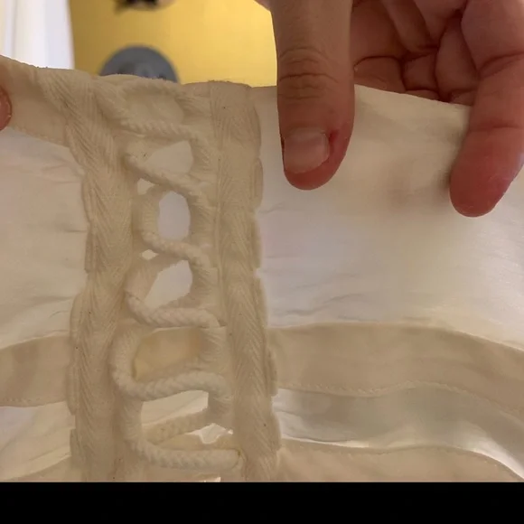 *Bui Italian Made Silk Cotton Lace Up Flowing Camisole Tank Top* - Picture 5 of 9